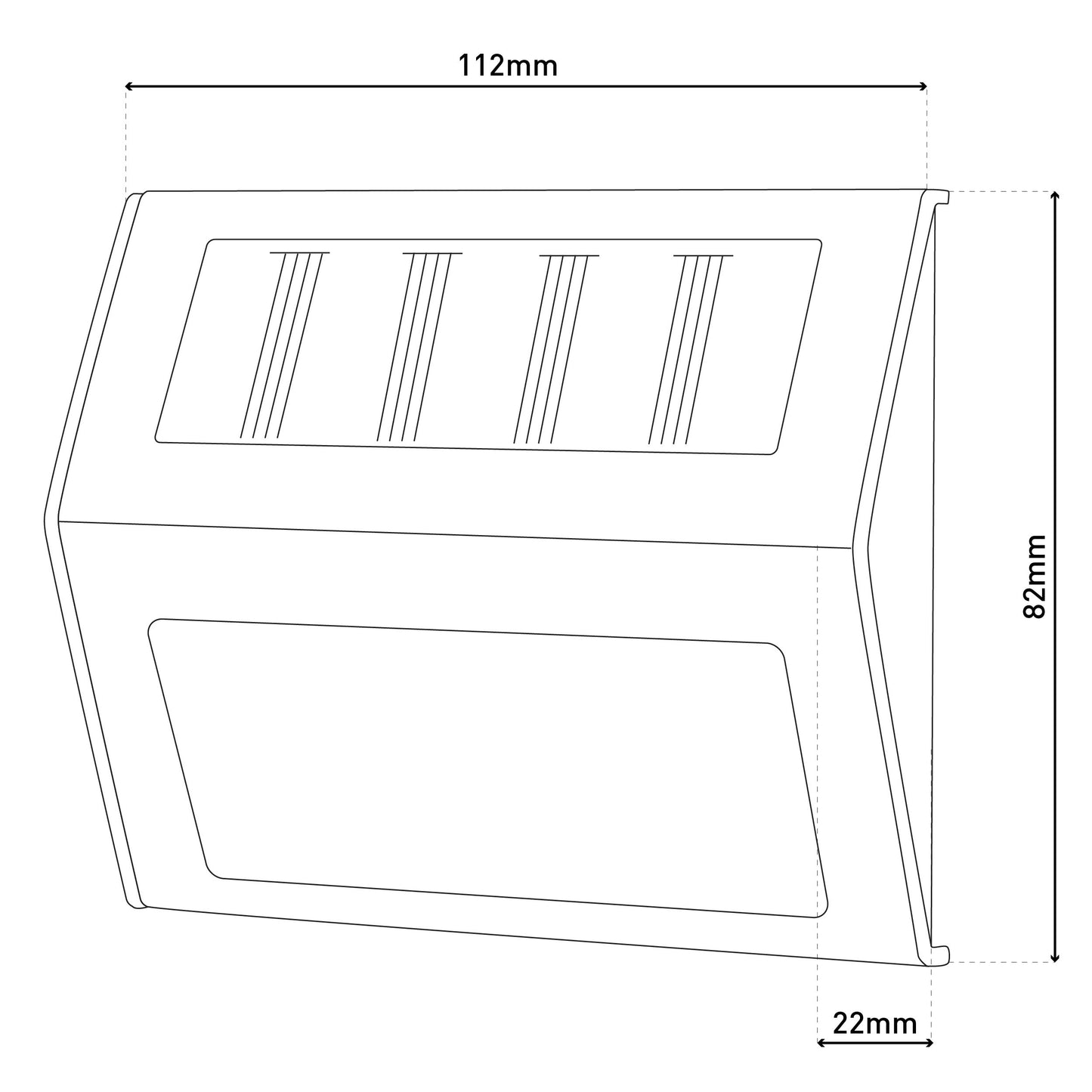 4er-Set LED Solar-/Außenleuchte "LEON"