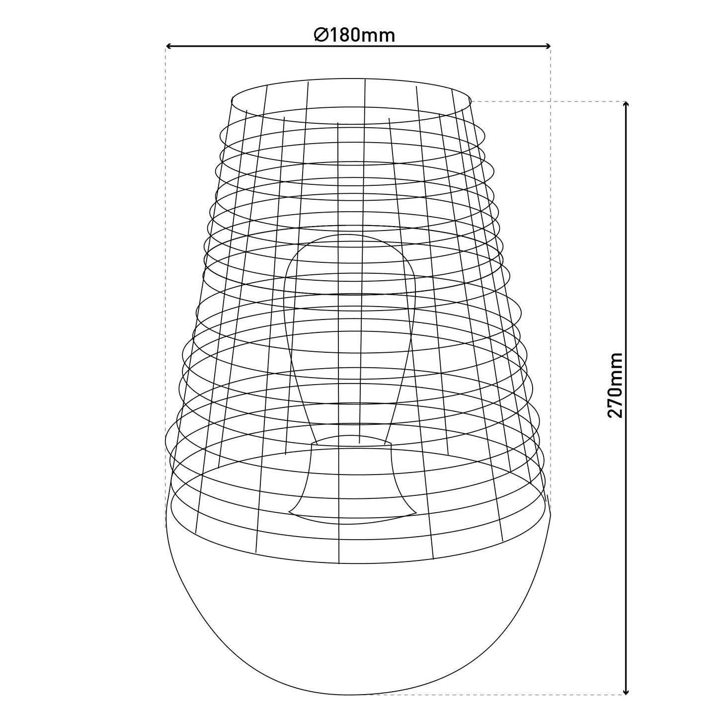LED Dekoleuchte "BALUMO" H: 27cm