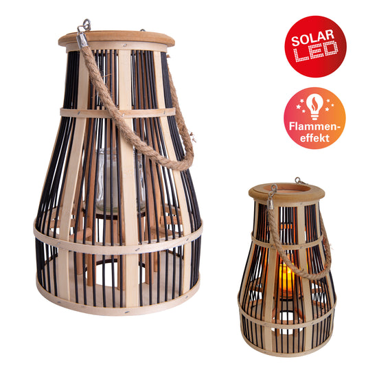 Dekoleuchte "KORBINIAN" inkl. Solar-LED-Kerze