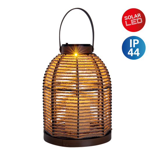 LED Solarleuchte "KORBINIAN" H: 29cm natur