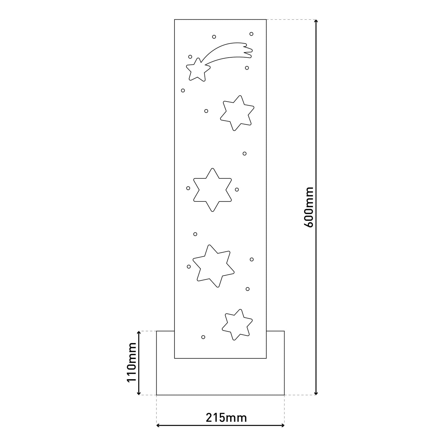 LED-Holz-Dekoleuchte "STERNE"