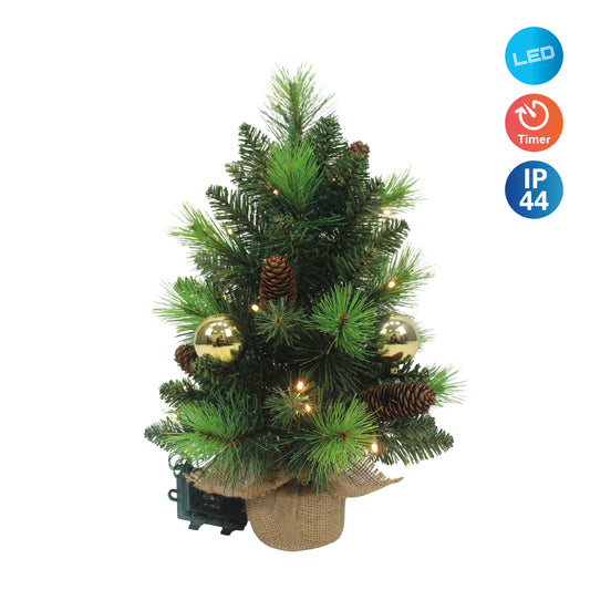 LED-Tannenbaum "NOEL" gold