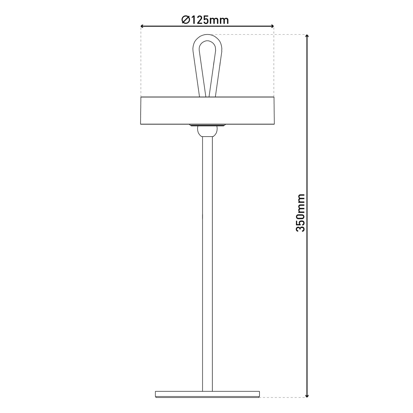 LED Akku-/Tischleuchte Magnetisch "ELLA" grau