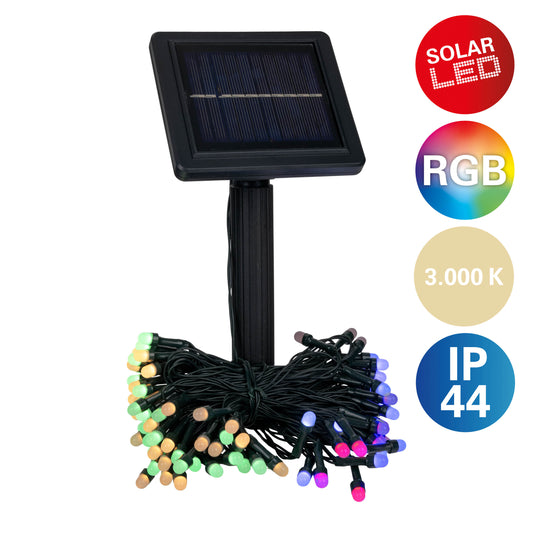 RGBW Solar-/Lichterkette "SEOUL" L: 12m