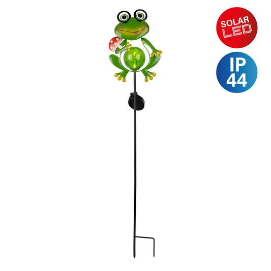 Solar-/Dekoerdspieß "FROGGY Shroom" H: 90 cm