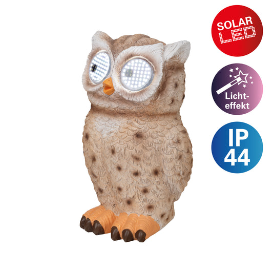 Solar-/Dekoleuchte "BUBO" inkl. Rolling Eye H: 19cm