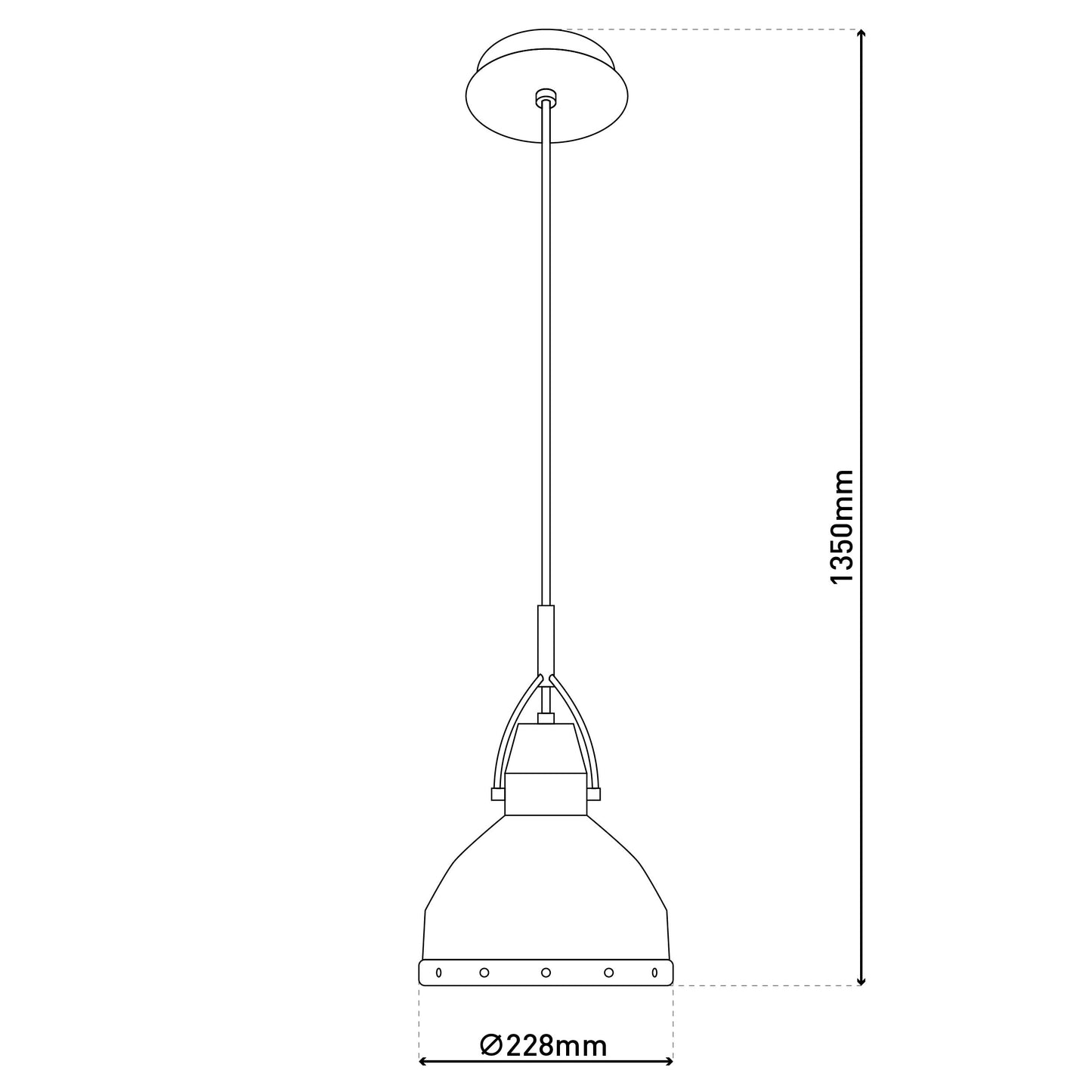 Deko-Pendelleuchte "COTTAGE" Ø:22,8cm