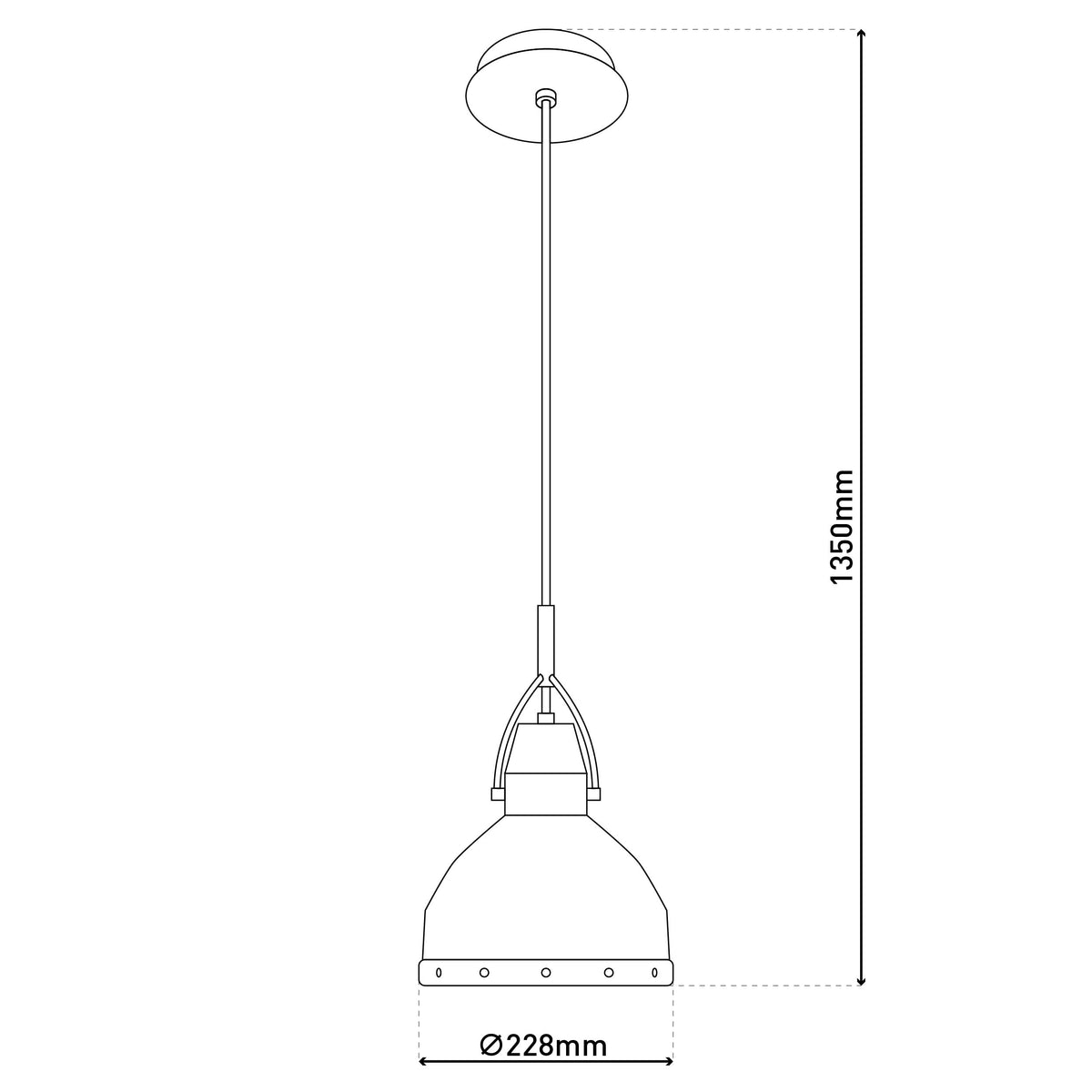 Deko-Pendelleuchte "COTTAGE" Ø:22,8cm