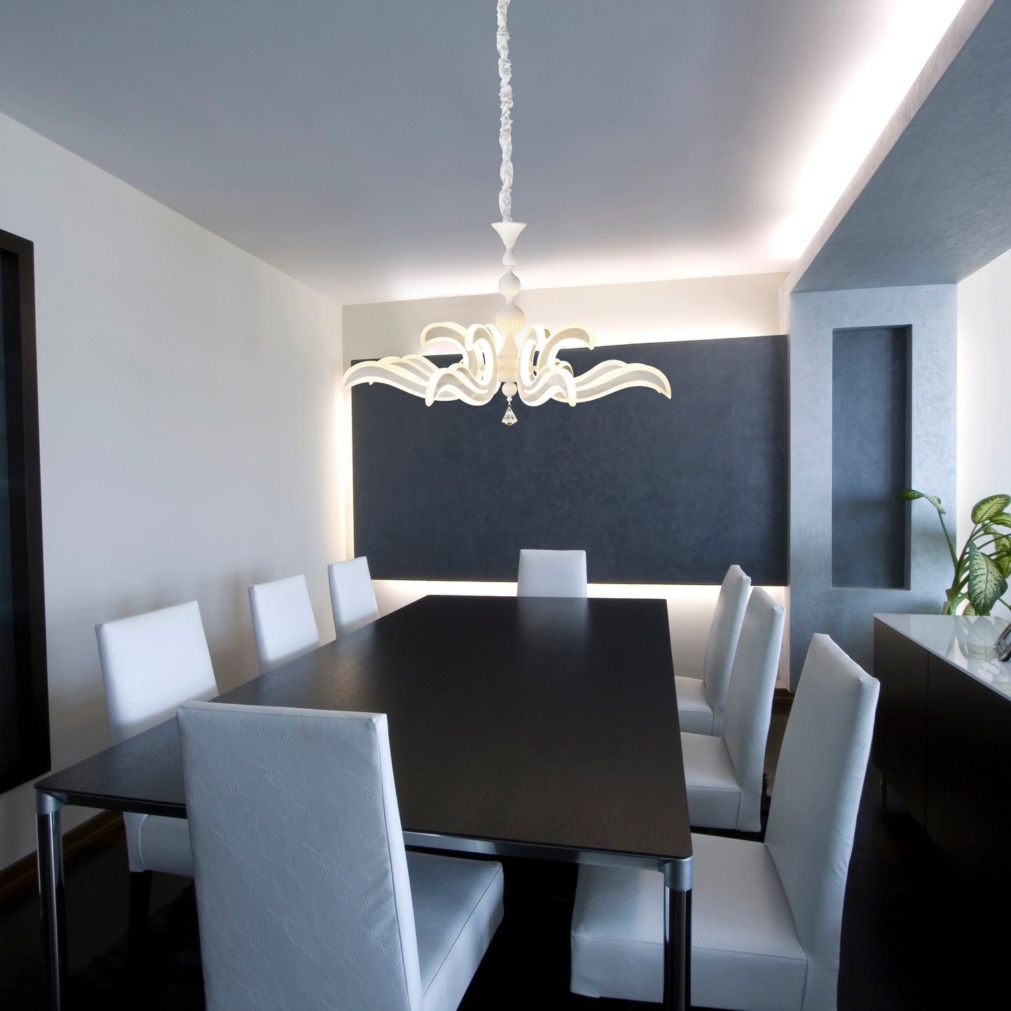 LED-Krone weiß Ø: 66cm "LUDWIG"