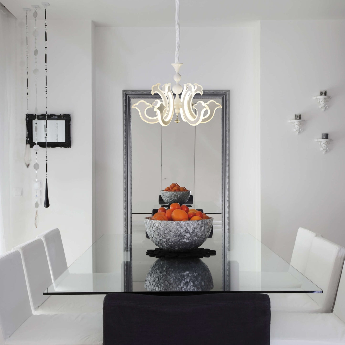 LED-Krone weiß d: 66cm "LUDWIG"