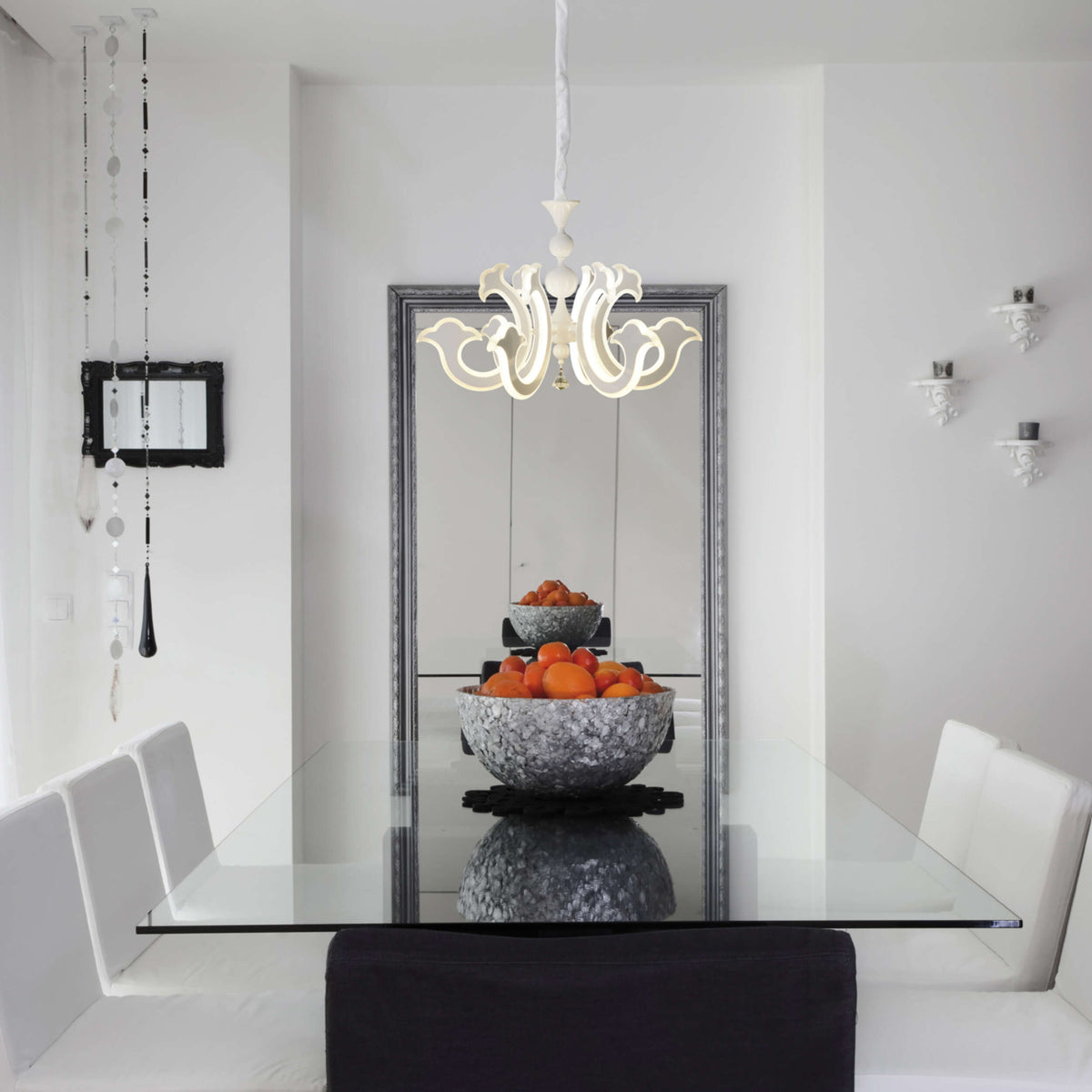 LED-Krone weiß d: 66cm "LUDWIG"