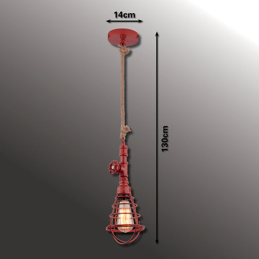 Pendelleuchte "REGIA" Ø: 14cm rot