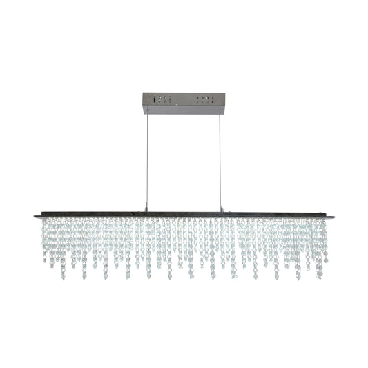LED Pendelleuchte "DIAMONDS" L: 120cm chrom