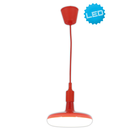 Pendelleuchte "UFO" inkl. E27 / Ø: 22cm rot