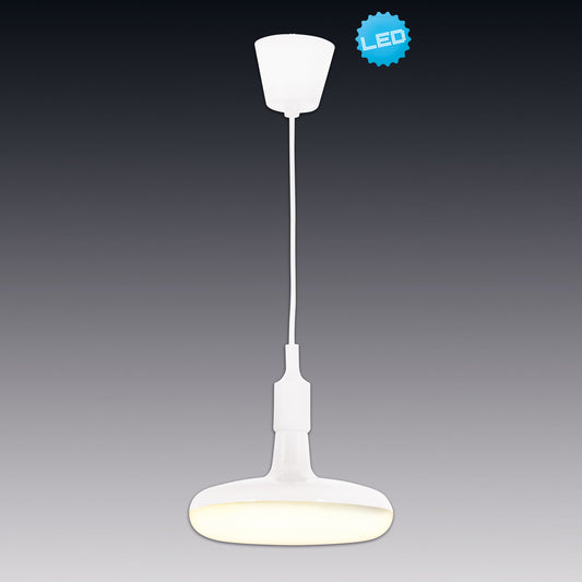 Pendelleuchte "UFO" inkl. E27 / Ø: 22cm weiß