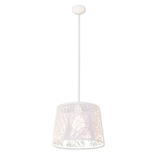 Pendelleuchte "WHITE WOOD" Ø: 35cm weiß mit Ast-Dekor