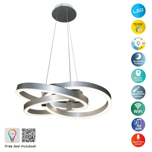 LED Pendelleuchte "DIVORA" Ø: 58cm