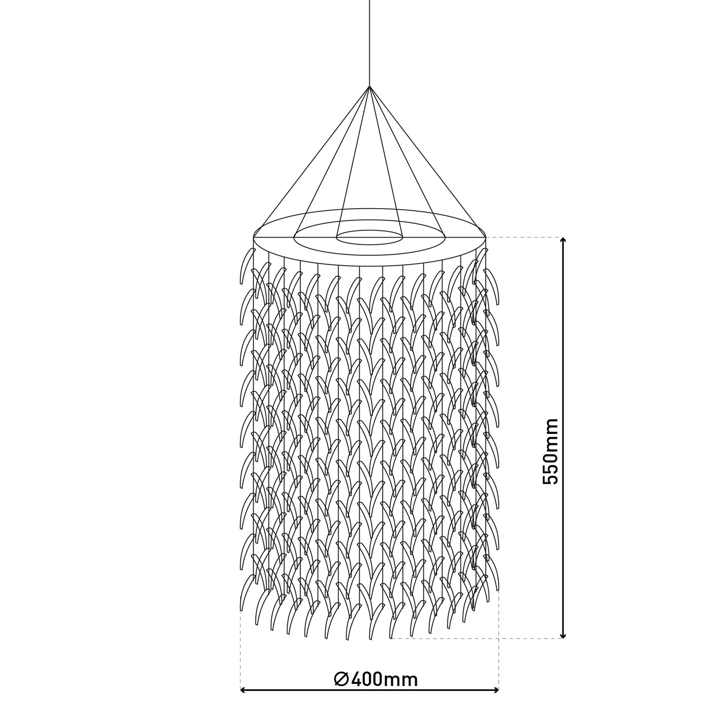 Pendelleuchte "KOKOS" Ø: 40cm
