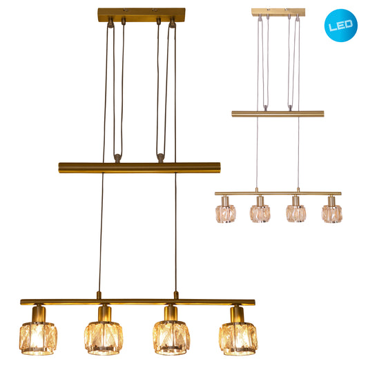 LED Gegenzugpendelleuchte "JOSEFA" E14 Filament