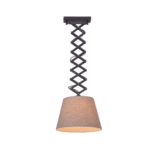 Scheren-/Pendelleuchte "ADRIENNE" max. H: 120cm natur