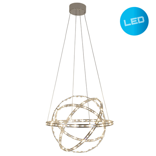 LED Pendelleuchte "COSMOS" Ø: 60cm chrom