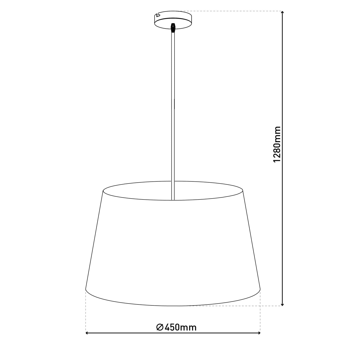 Pendelleuchte "BOLOGNA" Ø: 45cm beige/messing