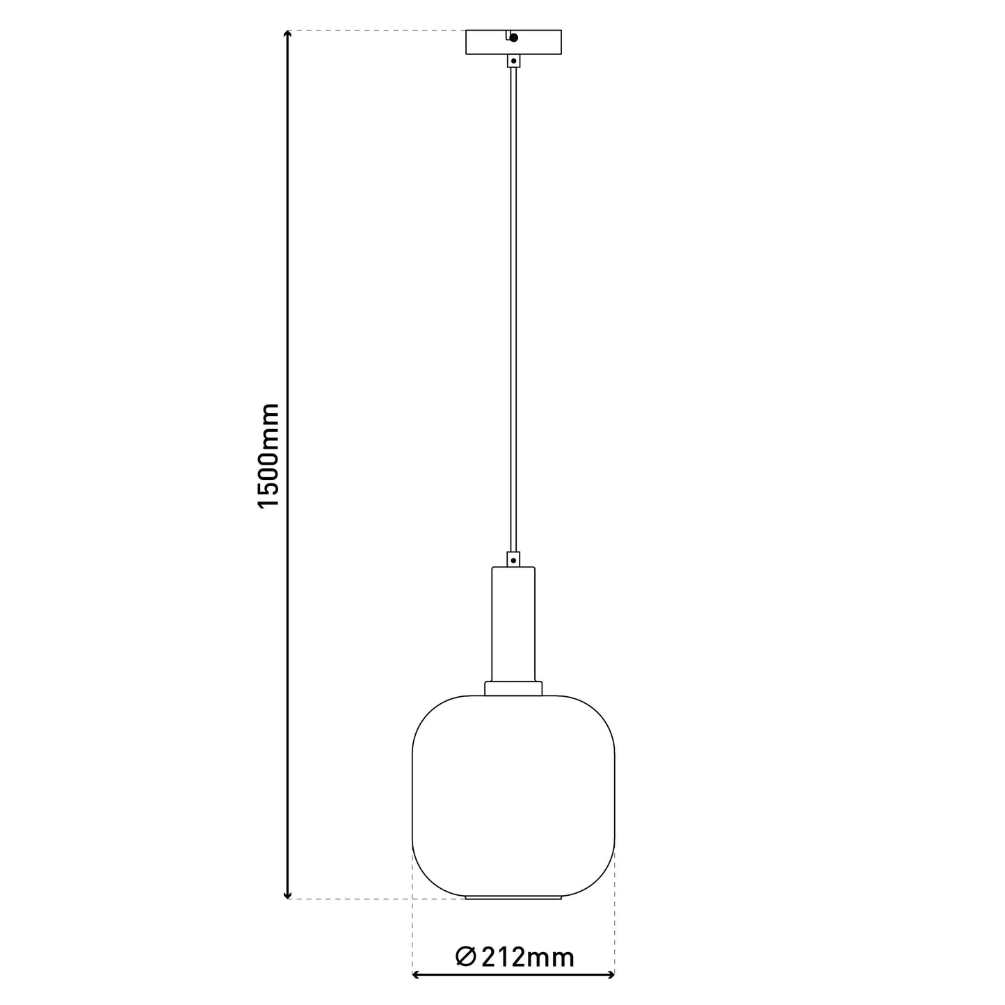Pendelleuchte "FUMO" Ø: 21,2cm