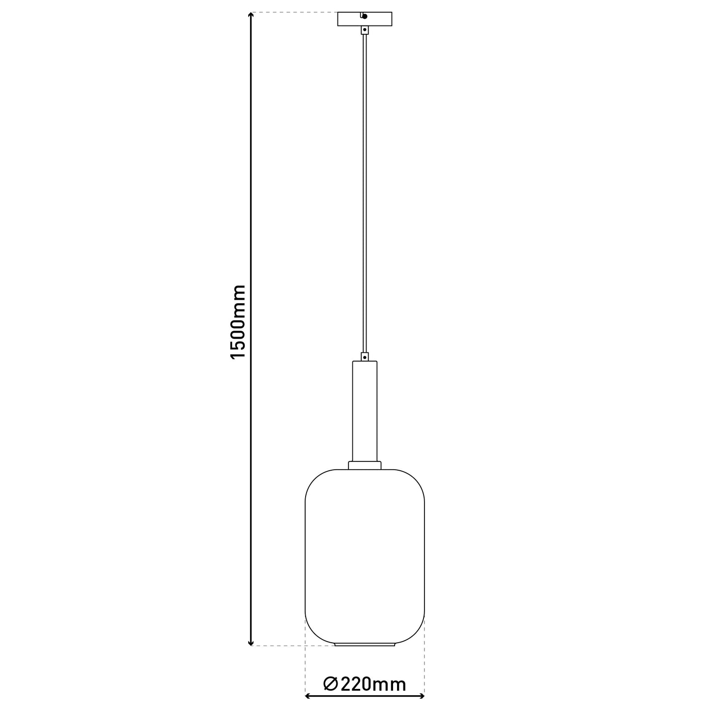 Pendelleuchte "FUMO" Ø: 22cm