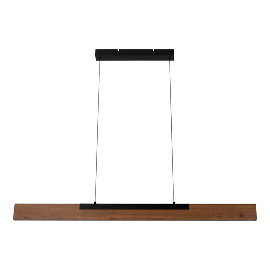 LED Pendelleuchte "WILMA" L: 122cm braun/schwarz