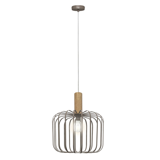 Pendelleuchte "BAMBERG" Ø: 40cm sand-grau