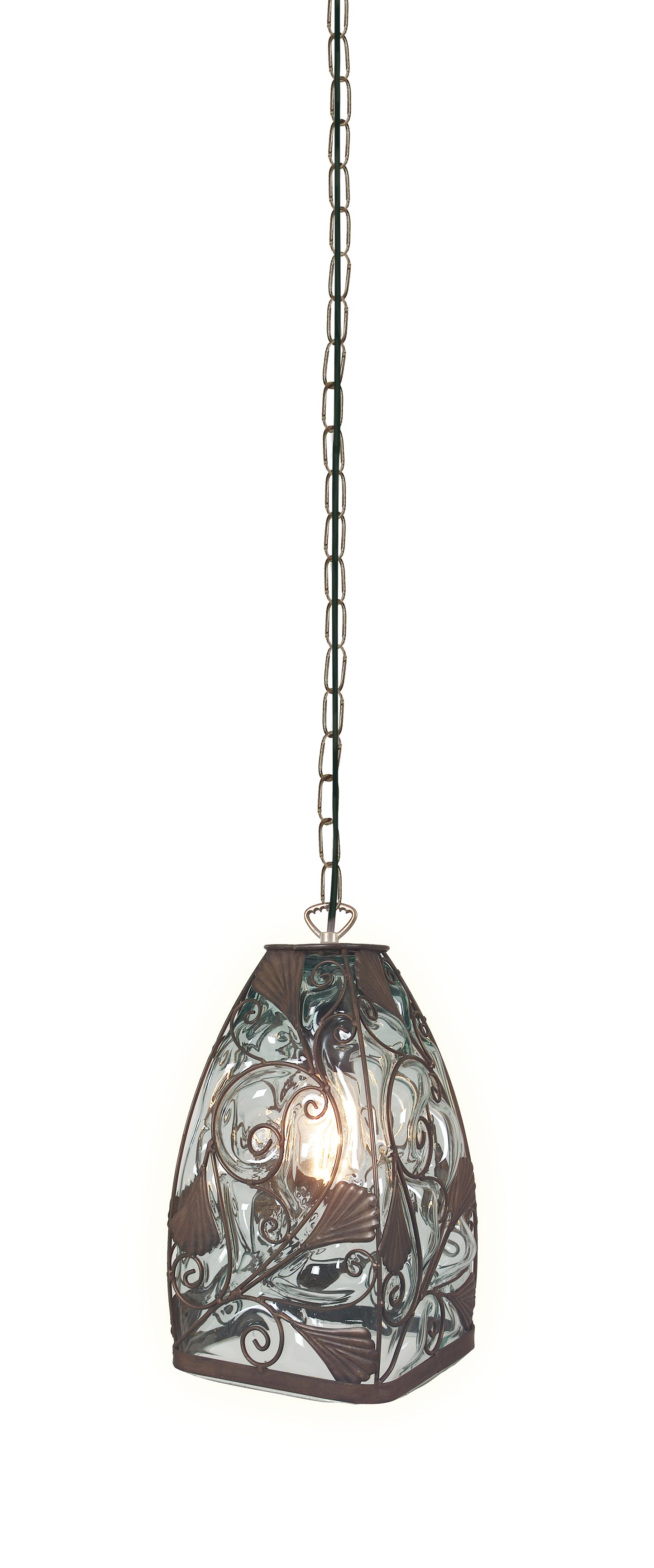 Glas-Pendelleuchte "Orient"