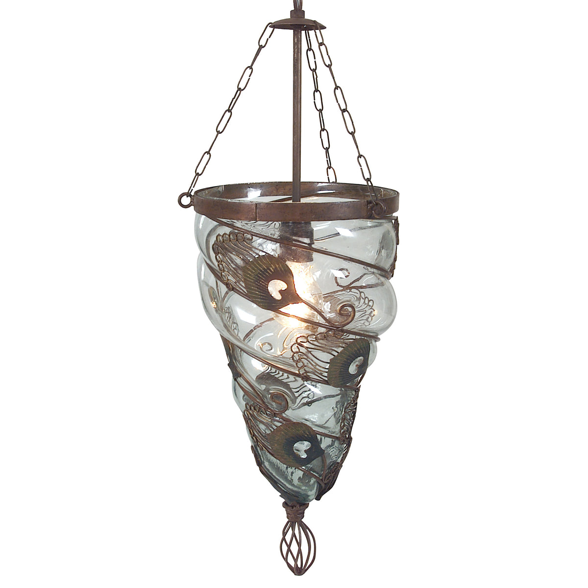 Glas-Pendelleuchte "ORIENT"