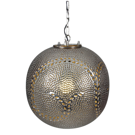 Deko-Pendelleuchte d:40cm "Metallic"