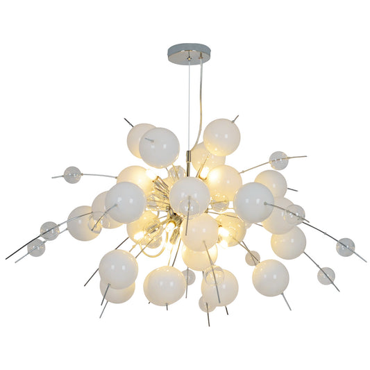 Pendelleuchte "EXPLOSION" L: 98cm weiß