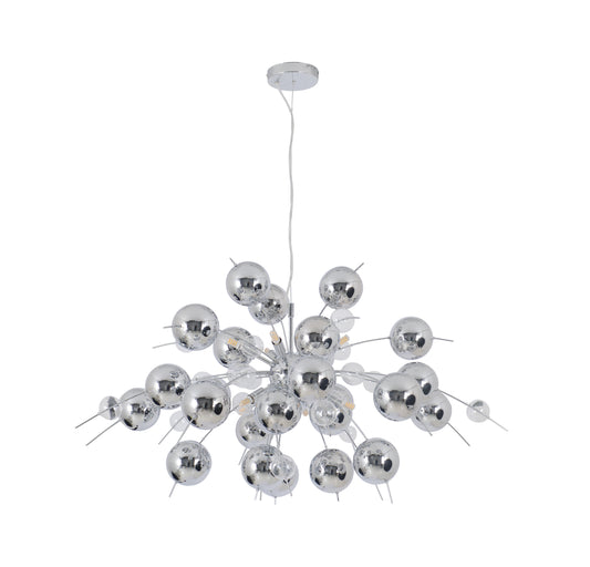 Pendelleuchte "EXPLOSION" L: 98cm chrom