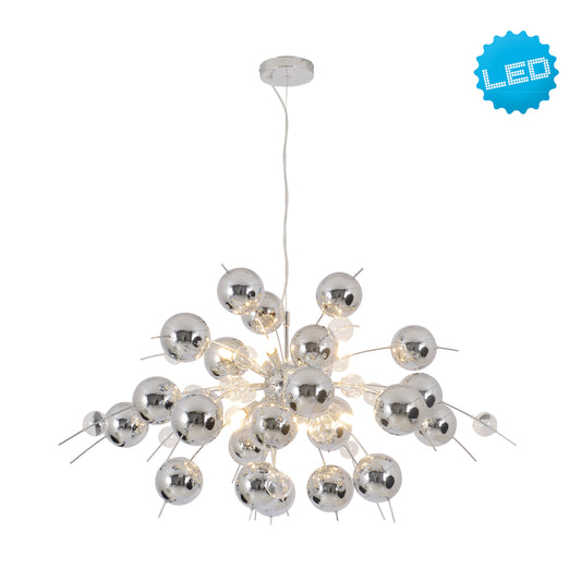 Pendelleuchte "EXPLOSION" L: 98cm chrom