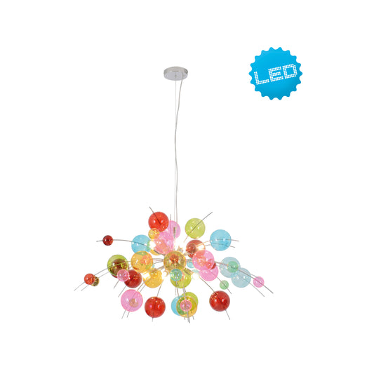 Pendelleuchte "EXPLOSION" L: 98cm bunt