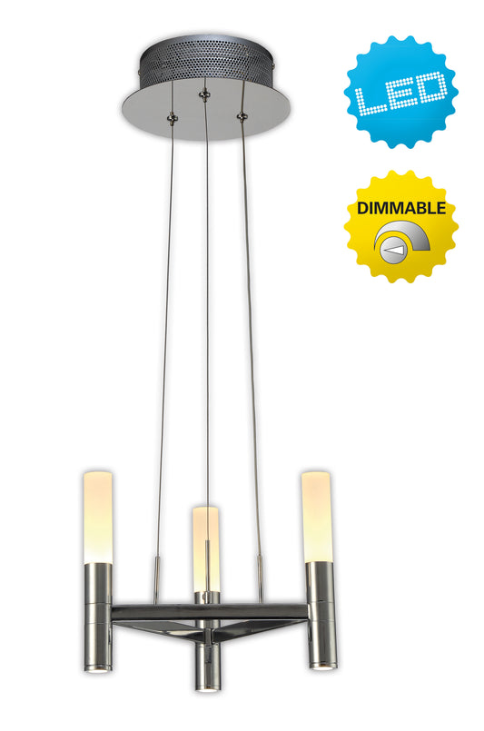 LED-Krone 3flg. d: 28,4cm Up/Down "CASTLE"