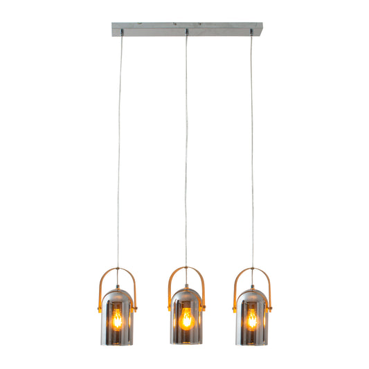3er Pendelleuchte "VIDRIO" l: 58cm