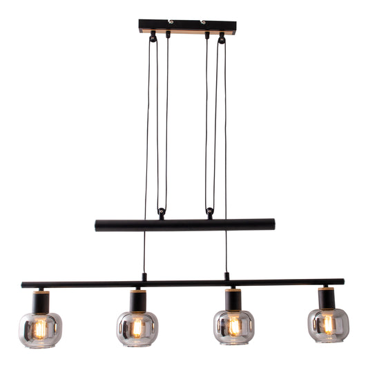 4er Pendelbalkenleuchte "FUMOSO" L: 78cm