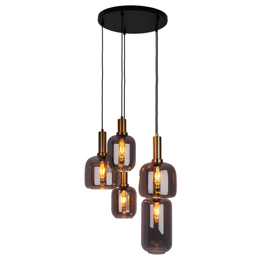 5er Pendelleuchte "FUMO" Ø: 54,8cm