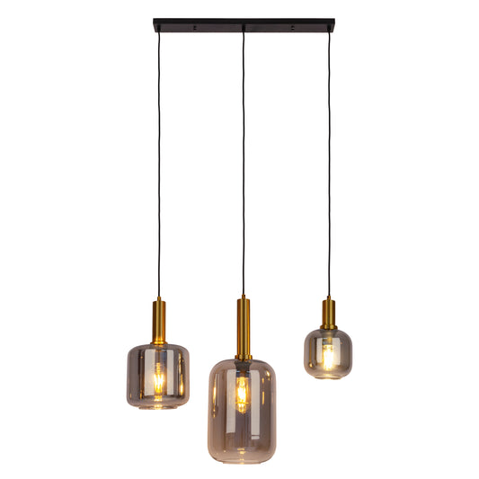 3er Pendelleuchte "FUMO" L: 82,4cm