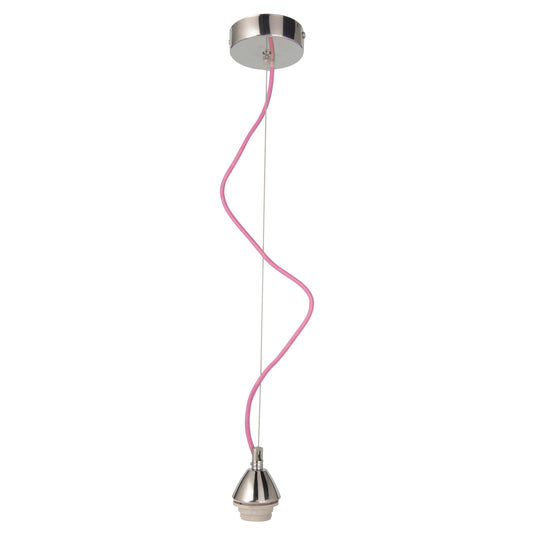Schraubmantel Pendel 120cm in rosa "PENDRE"