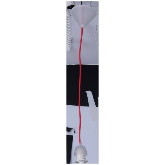 Schraubmantel Pendel 120cm in rot "PENDRE"