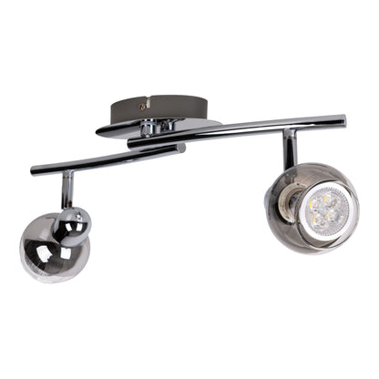 2er LED-Wand- Deckenleuchten "BOCCIA"