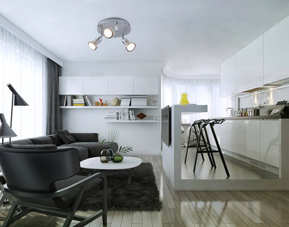 3er LED Wand- und Deckenspot "MOTRIL"