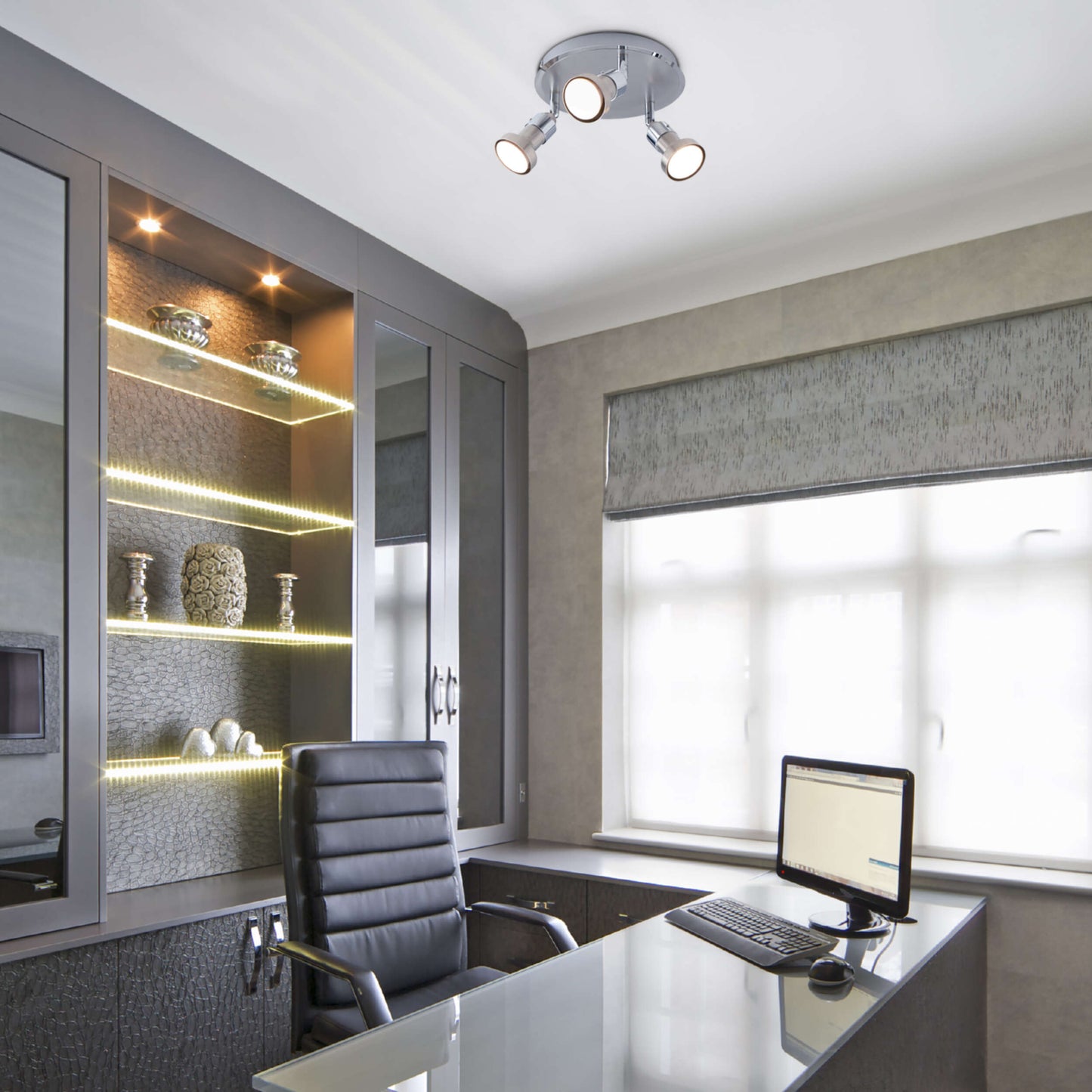 3er LED Wand- und Deckenspot "MOTRIL"