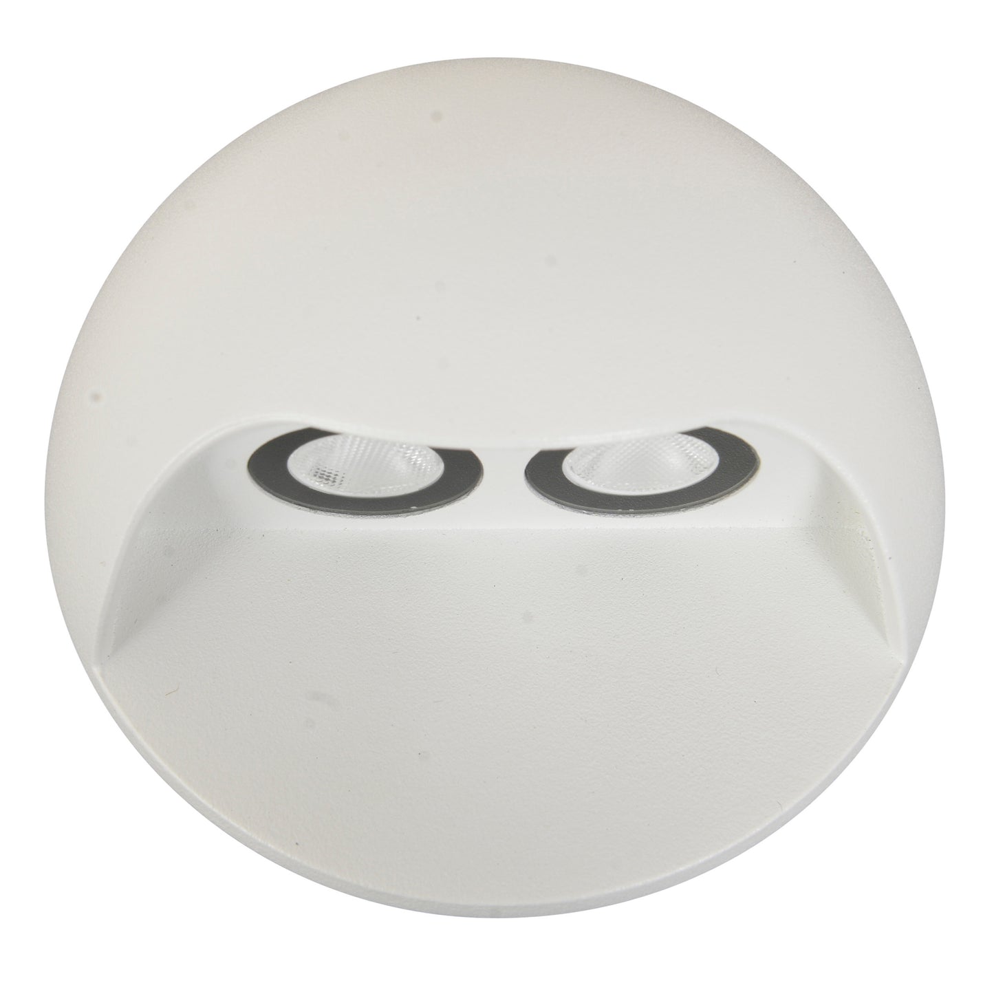LED Außenwandleuchte "VEDUS" d:13cm, Außenwandlampe im Modern Style, aus Metall in weiß, 6,8 cm hoch, Ø 13 cm, 13 cm tief, LED Platine