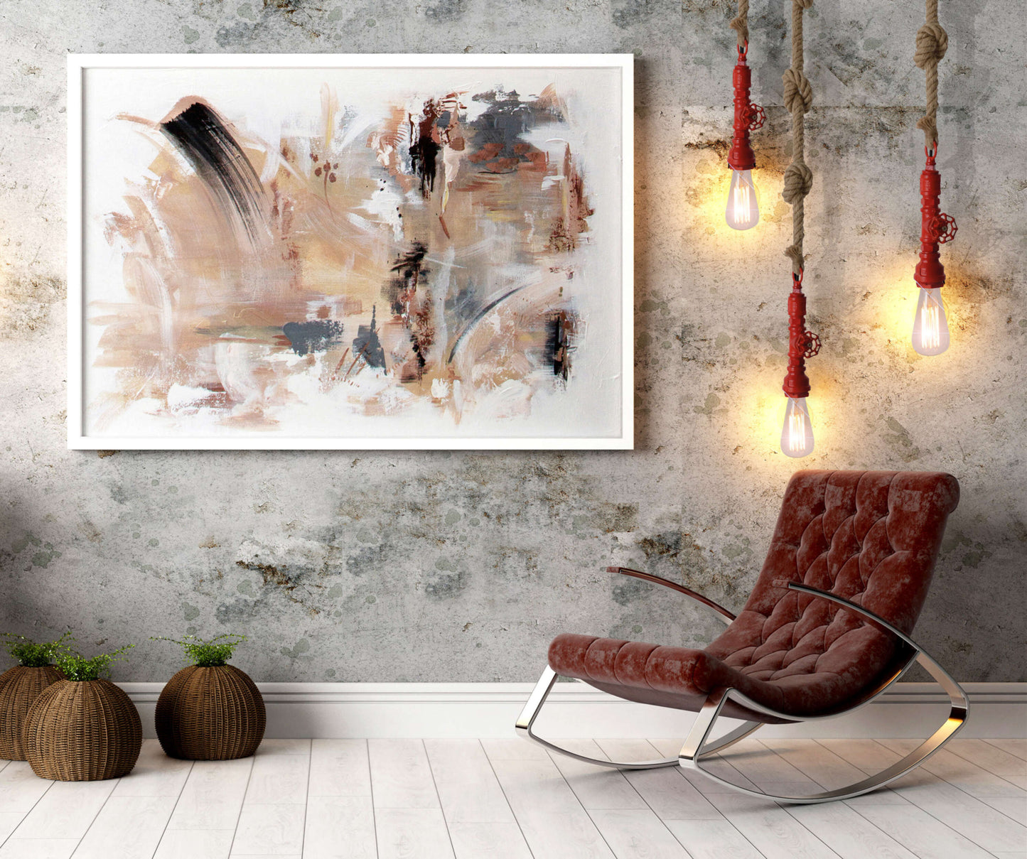Metallbaldachin "REGIA" H: 145cm inkl. Hanfseil