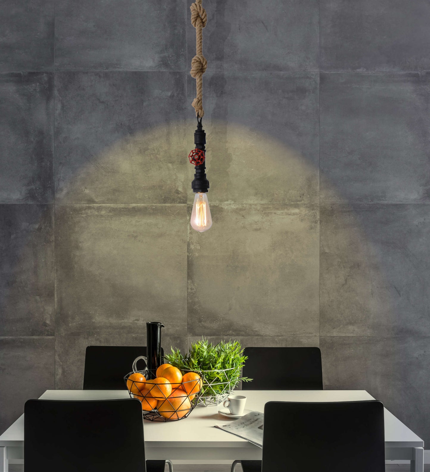 Metallbaldachin "REGIA" H: 145cm inkl. Hanfseil